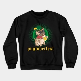 Pugtoberfest Pug Dog Beer Party Oktoberfest Crewneck Sweatshirt